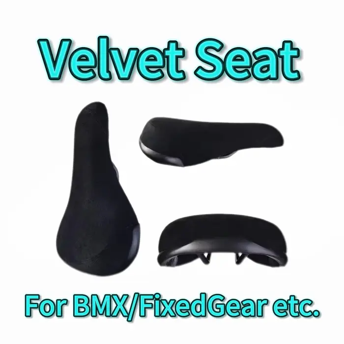 Siège BMX VOLE VLD45 Vintage en Fibre de Velours Confortable pour Déplacements Urbains et Équitation de Rue Occasions Spéciales