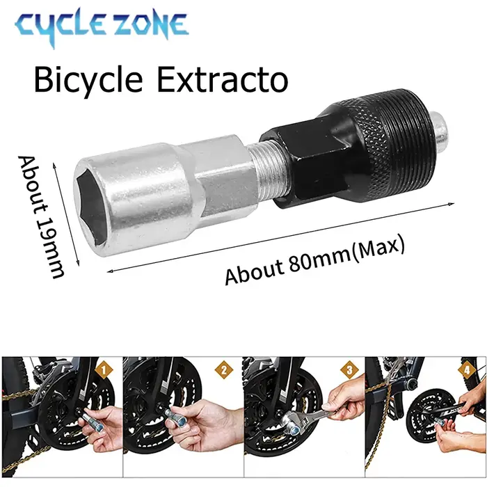 Ensemble d'outils de réparation de vélo comprenant dissolvant de volant d'inertie, disjoncteur de chaîne, extracteur de manivelle, clé à rayons pour vélo de route et VTT occasions spéciales