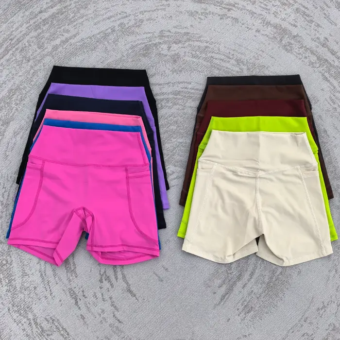 Short de Yoga taille haute pour femmes, pantalon Push-Up pour gymnastique, levage des hanches, poche
