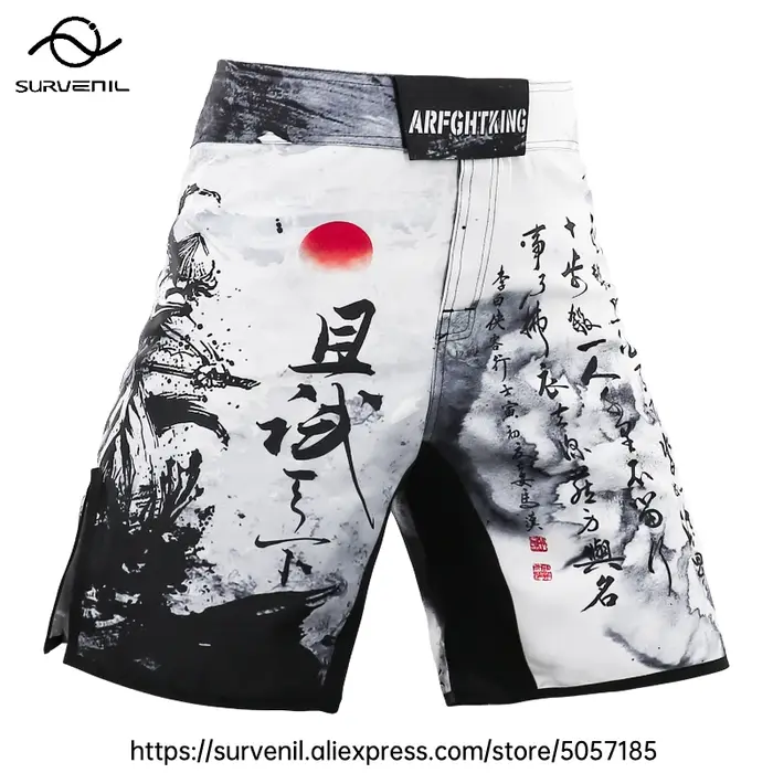 Short de MMA et arts martiaux pour homme - Idéal pour Jiu Jitsu, Muay Thai, BJJ et Grappling