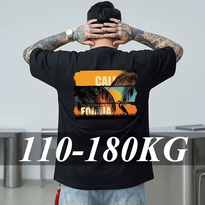 T-shirt homme grande taille 100% coton absorbant la sueur décontracté pour tous les jours et occasions spéciales