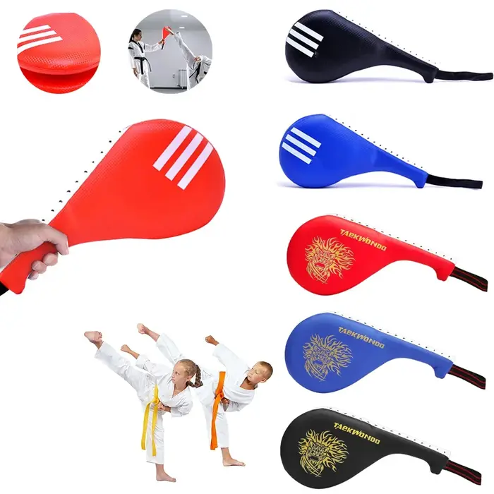 Taekwondo-Cible de pied en PU pour entraînement de boxe, coussretours de coup de pied de karaté avec