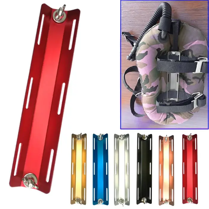 Adaptateur de réservoir unique de plongée sous-marine en alliage d'aluminium pour plaque arrière de 