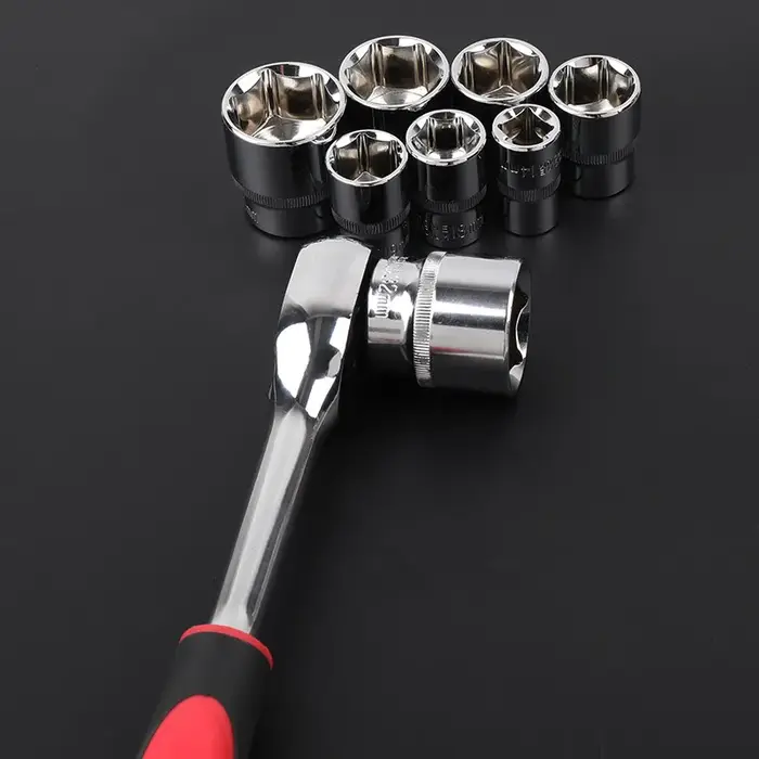 Clé à douille courte hexagonale 1/2, 8MM 9MM 10MM 11 12 13 14 15 16 17 18 19 20 21 22 23 24, manchon
