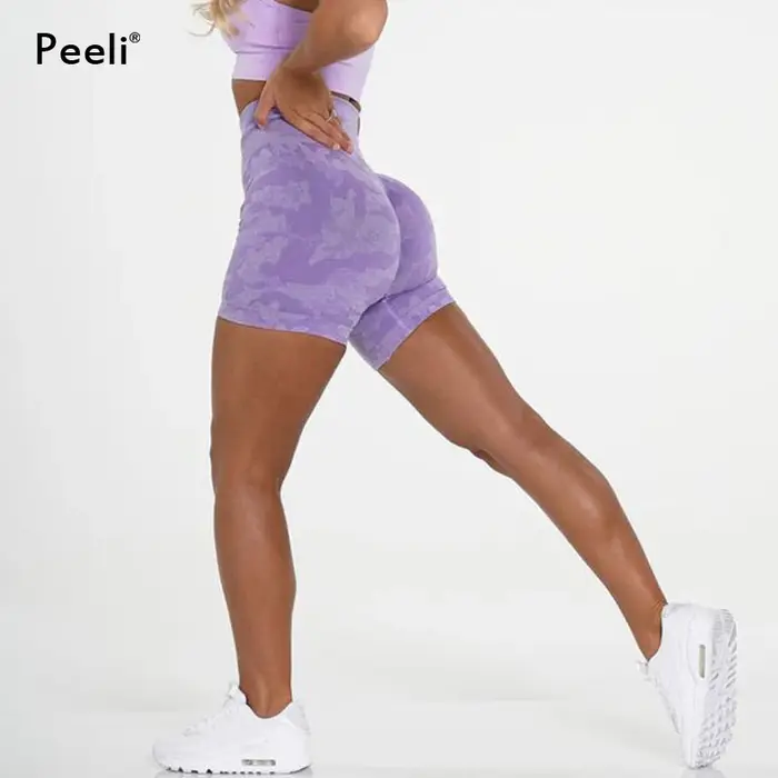 Short camouflage sans couture pour femmes, vêtements taille haute, short de Yoga, Jogging, Fitness, 