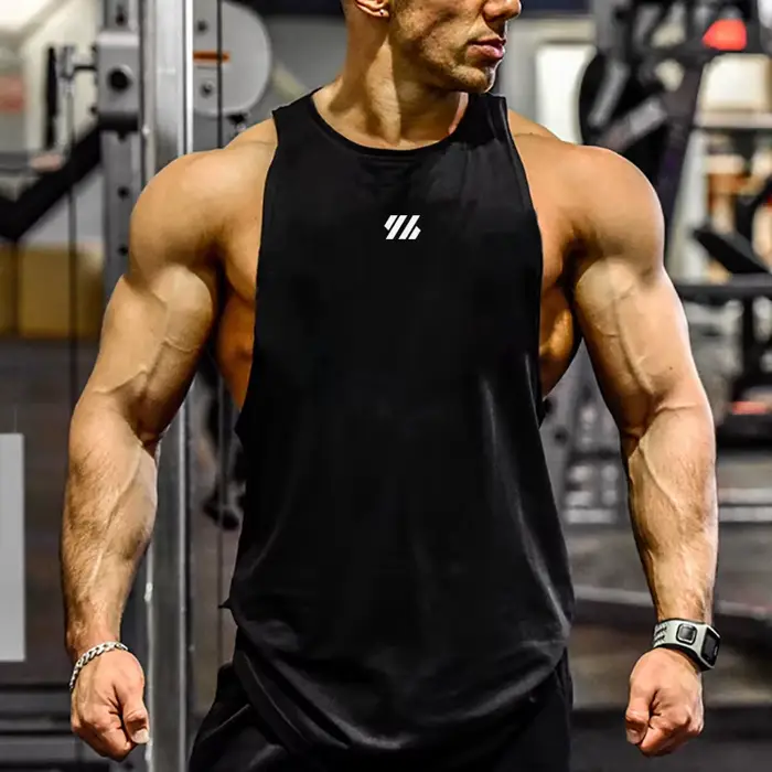 Gilets de musculation en coton respirant pour hommes, gilet de course, chemises de fitness, maillot 