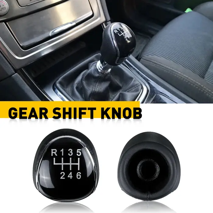 Pommeau de levier de vitesse en cuir à 6 vitesses pour Ford s-max c-max Kuga Galaxy Mondeo 4 Mk4 Tra