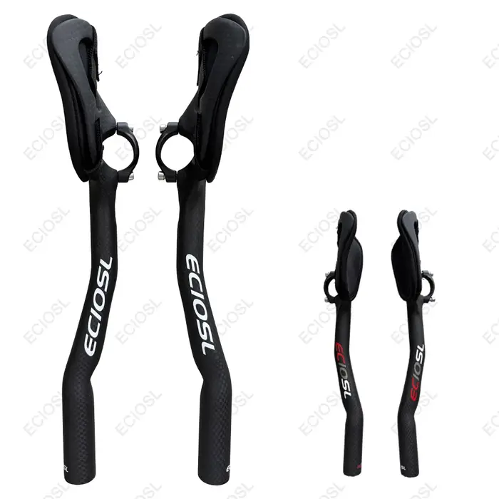 Guidon de repos en fibre de carbone 3K pour vélo de route triathlon contre-la-montre style TT position de conduite parfaite endurance aérodynamique