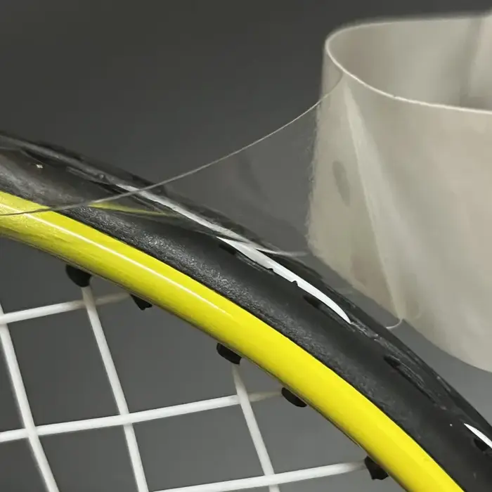 Bande de protection de bord de tête de raquette de Tennis auto-adhésive épaisse, 2 pièces, accessoir