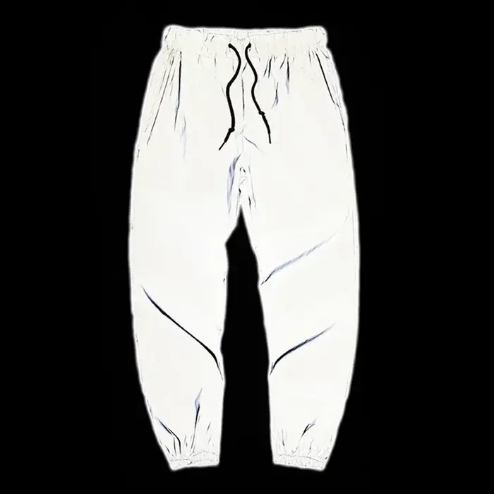 Pantalon décontracté réfléchissant de nuit pour hommes, taille élastique, mode Skateboard, Streetwea