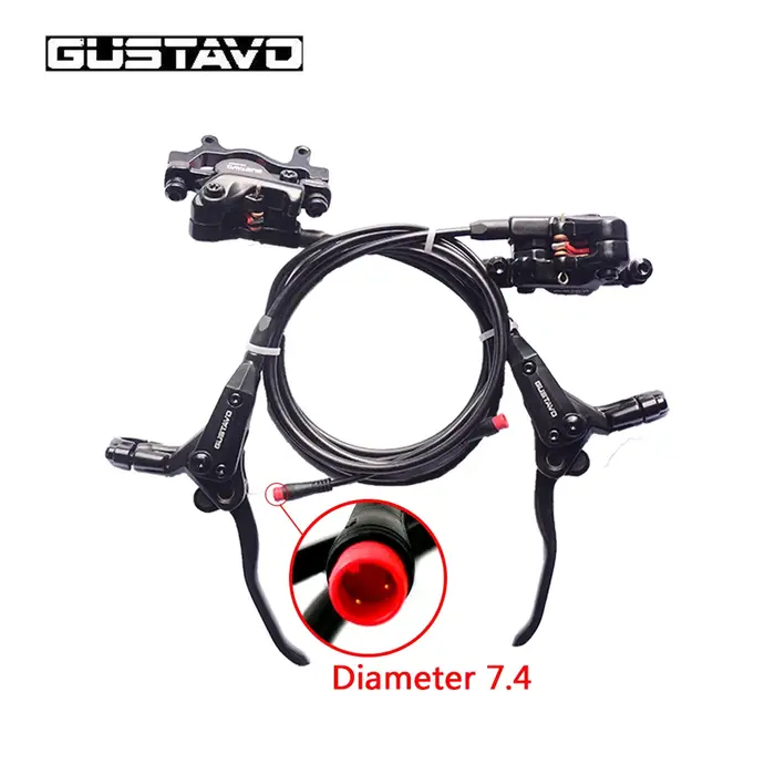 GUSTAVD – freins à disque hydrauliques pour vélo électrique, vtt, coupure, prise 2 broches pour Bafa