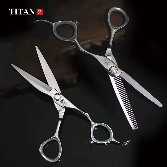 Titan – ciseaux amincissants pour coiffeur professionnel, pour outils de salon de coiffure, kit de c