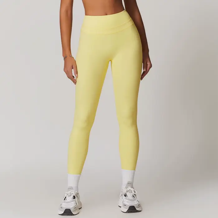 JUREN-Pantalon de yoga respirant pour femme, leggings de fitness, pantalon de course et de cyclisme,