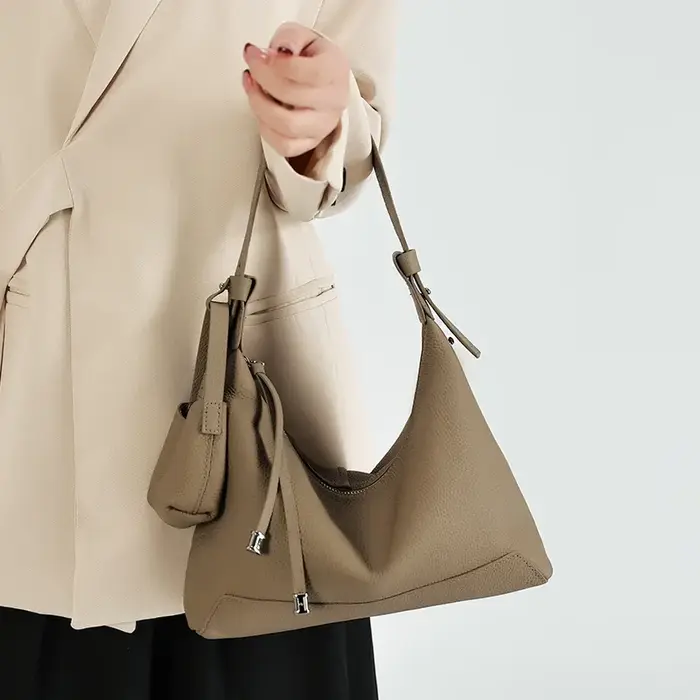 Sac à bandoulière rétro en cuir de vache véritable pour femme, sacs à main de luxe de créateur en cu
