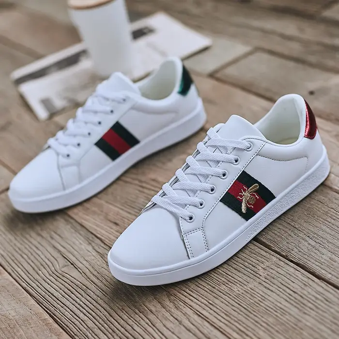 Baskets de marque originale pour hommes, chaussures abeille brodées de haute qualité, chaussures de 