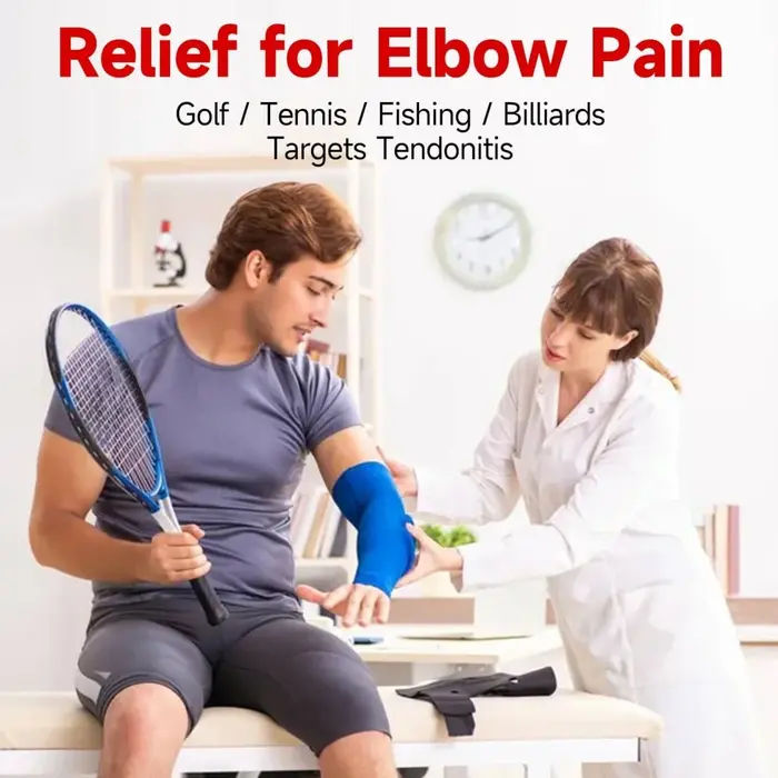 Barre de thérapie élastique, barre de traitement du coude de tennis - Parfaite pour soulager la douleur de la tendinite et améliorer la prise en main, barre de résistance pour les coude de golfeur et 