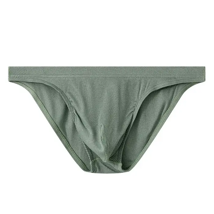 Sous-vêtements pour hommes slips solides Shorts Hombre homme culotte solide confortable taille basse U poche convexe caleçon Cueca Calzoncillo