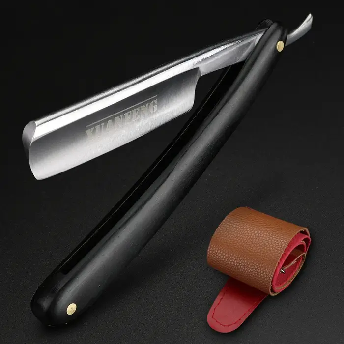 XUAN FENG rasoir pliant traditionnel acier trempé haute dureté rasoir droit pointu rasoir pour homme
