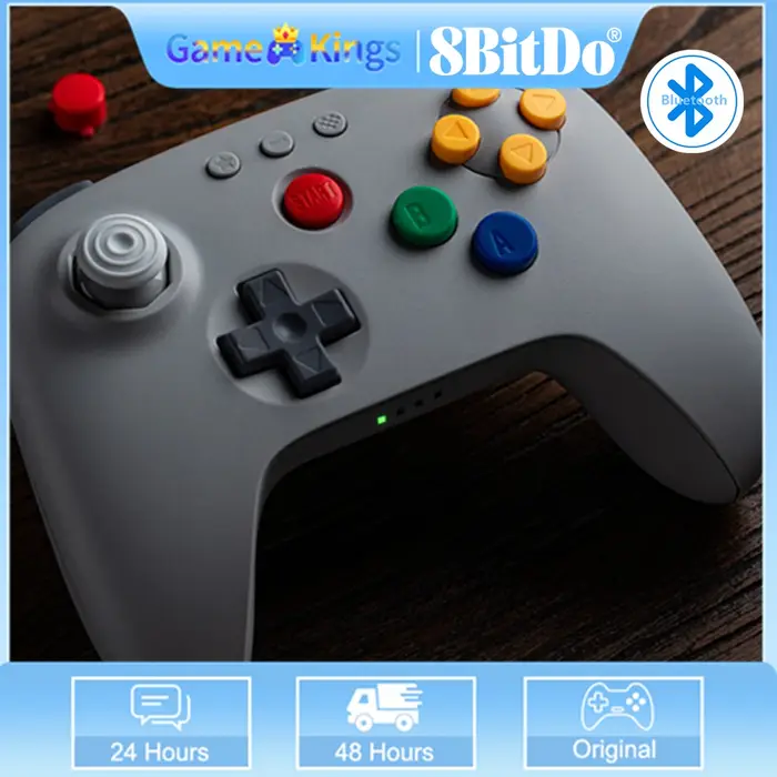 Manette Bluetooth 8BitDo pour Analogue 3D, Switch, Switch 2, Windows, Android, N64 avec joysticks à 