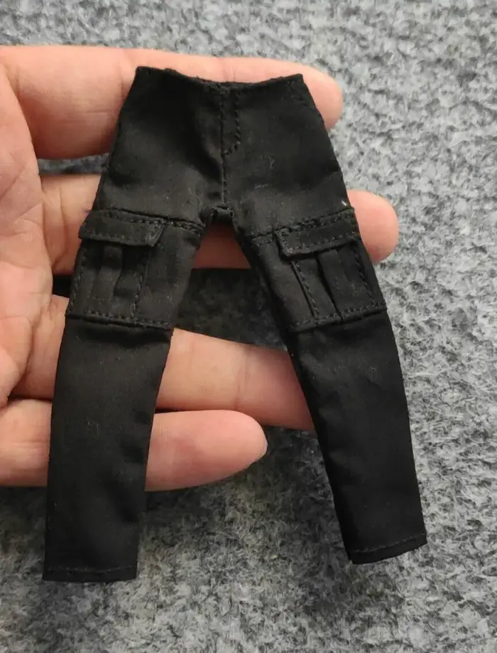 E4-12 1/12 échelle noir combat salopette pantalon d'atelier Fit 6 "DAM 3ATOYS Action Figure