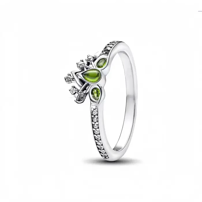 Bague en argent 925% pur avec nœud papillon, cœur et couronne en zircone, cadeau d'amour pour femmes