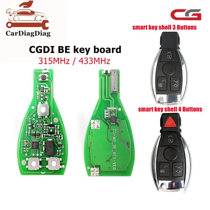 CGDI – programmateur MB pour Mercedes Benz, 315MHZ/433MHZ, fonctionne avec CGDI MB pour Benz FBS3, l