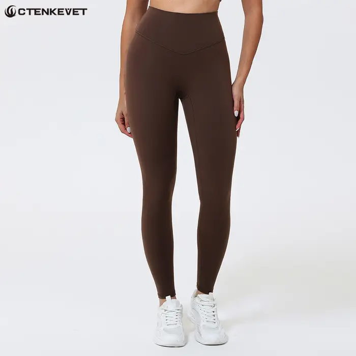 Legging Sport Été Taille Haute Femme - Pantalon Gym Course Yoga Extensible Fitness