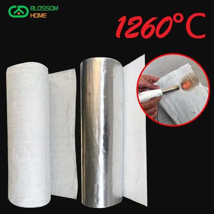 Tissu de protection ignifuge en Fiber de céramique, fil de Nickel résistant aux hautes températures,