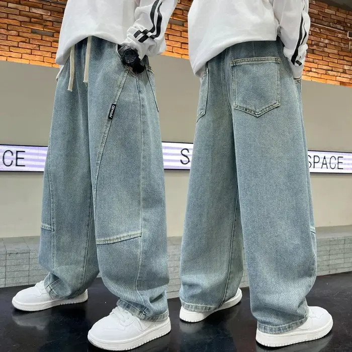 Jeans pour garçons Printemps 2026 – Pantalons tendance pour enfants de 3 à 12 ans – Pantalons décont