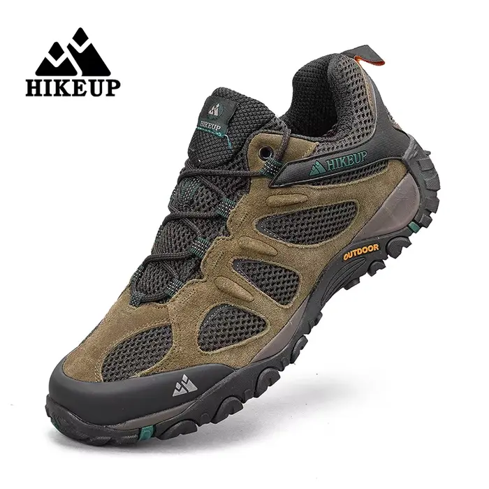 Chaussures randonnée homme HIKEUP antidérapantes - Sneakers montagne résistantes pour escalade et chasse