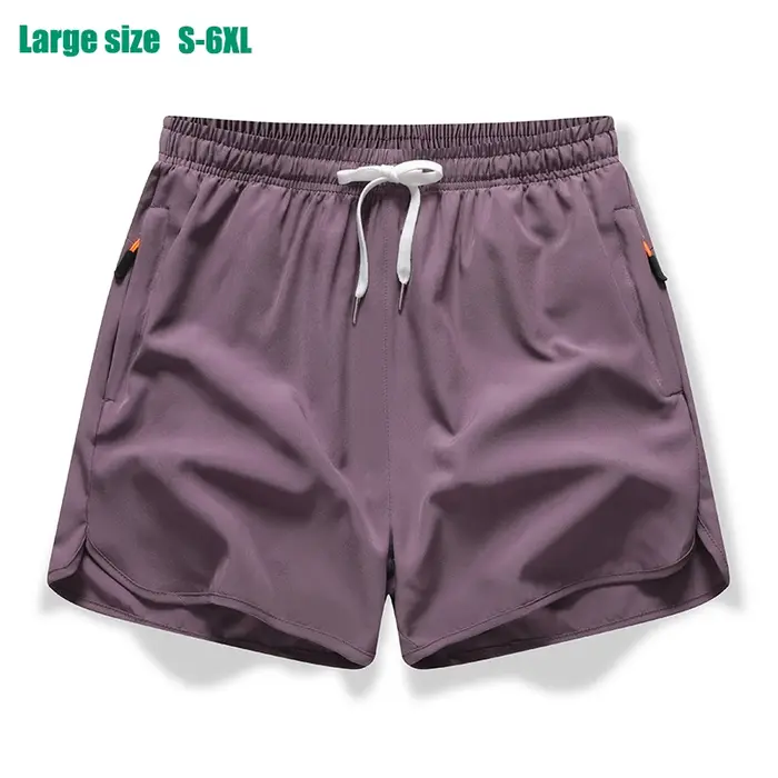 Shorts sport 3/4 pour homme en soie glacée tissu absorbant pour running fitness et loisirs style décontracté et élégant pour hommes actifs
