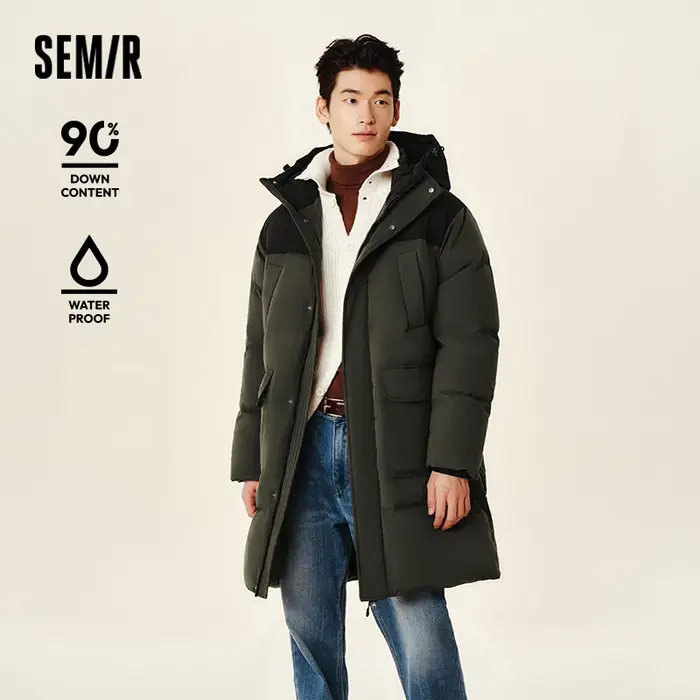 Doudoune Homme Semir 2026 Nouvelle Collection Imperméable Épaisse Longue Veste d'Hiver pour Couple