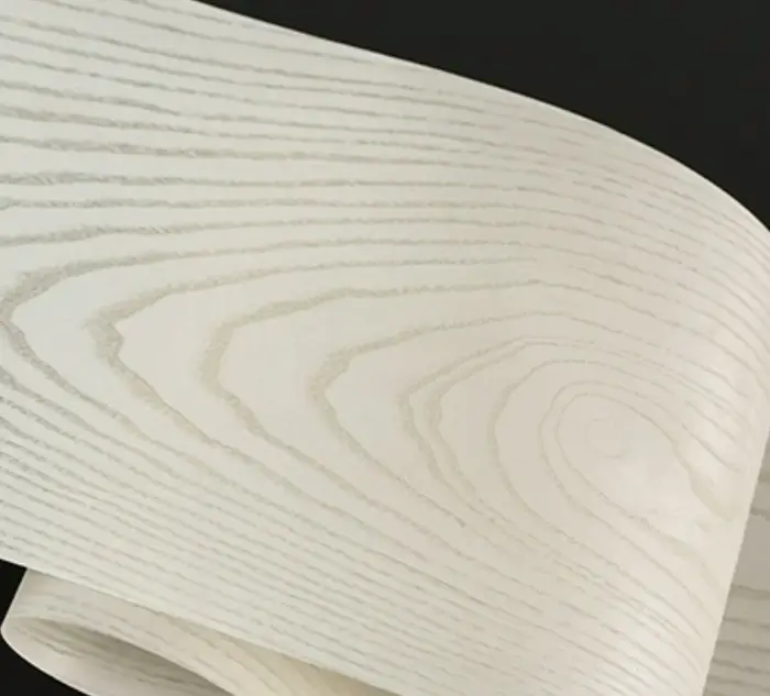 Feuilles de placage de bois blanc naturel, L:2.8 mètres, Largeur: 210mm T:0.3mm, Décoration de porte