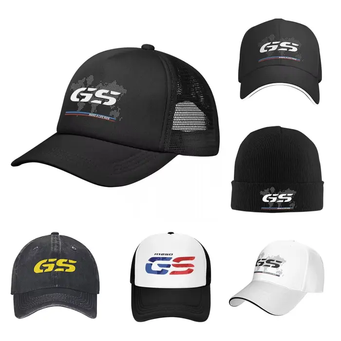 GS-Chapeau de camionneur de moto carte du monde, chapeaux de mode pour adultes, casquettes de soleil
