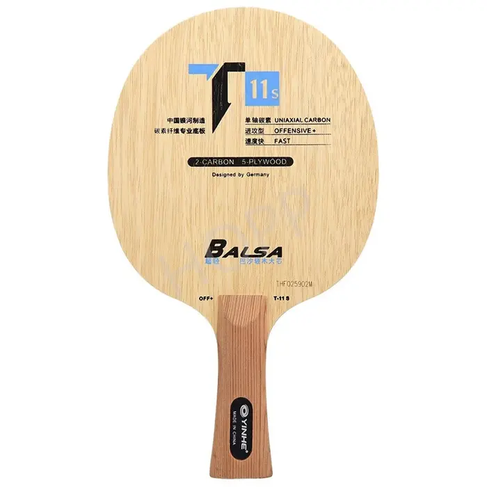 YINHE T-11 T11S (Balsa léger carbone) lame de Tennis de Table YINHE T11/T11 + raquette Galaxy origin