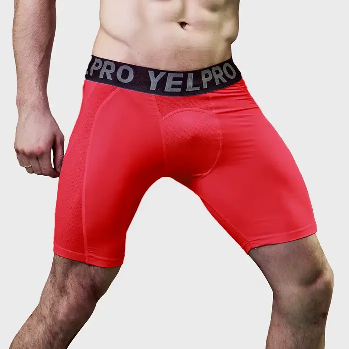 Short de sport pour hommes, Leggings de Compression à séchage rapide, pour entraînement de gymnastiq