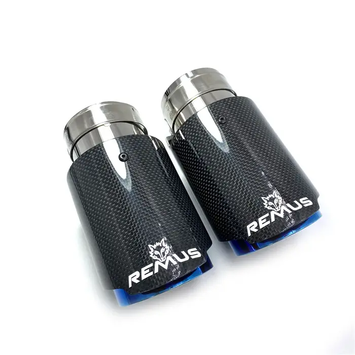 Embout de silencieux droit en acier inoxydable bleu brillant pour BMW F30, tuyau de queue d'accès à 