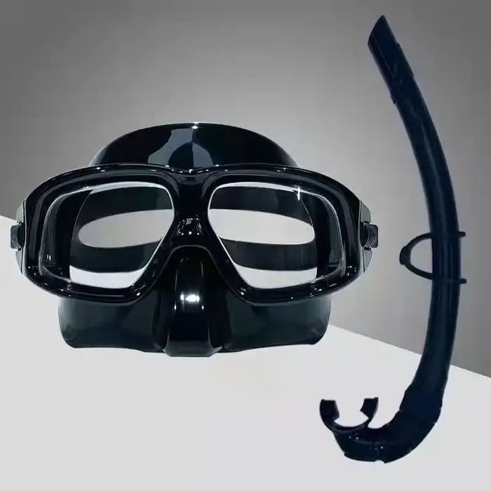 Masque de plongée miroir de surface de plongée gratuit, lentille antibuée haute définition, équipeme