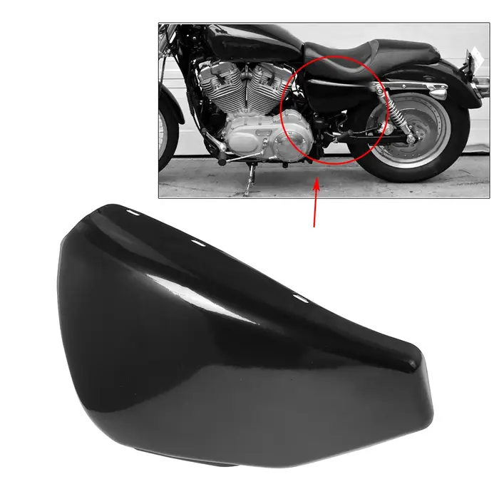 Couvercle latéral gauche de batterie pour Harley Sportster XL883 XL1200 1200 883 2004-2013 11