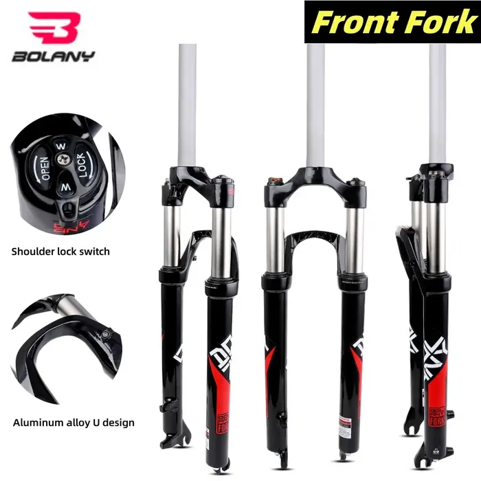 Fourche de vélo Bolany 26 27.5 29 fourche suspension aluminium amortisseur 105mm confort randonnée descente montagne
