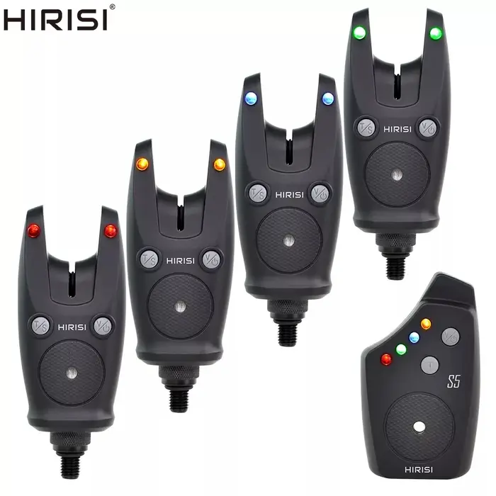 Hirisi – kit d'alarme de pêche à la carpe S5, sans fil, étanche, détecteurs de morsure, accessoires 