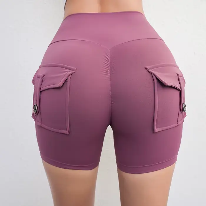 Shorts de fitness trois-quarts pour femmes, pêche, exercice, pantalon cargo, poche sèche à l'air, yo