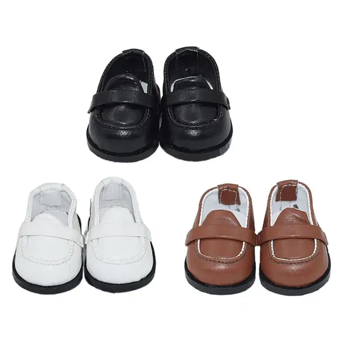 Bottes en cuir PU pour poupées BJD 1/12, chaussures en coton beurre, baskets décontractées, mini cha