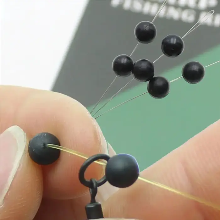 Perles de pêche rondes, souples et dures de 3mm à 12mm, accessoires pour leurres, hameçons, 100 pièc