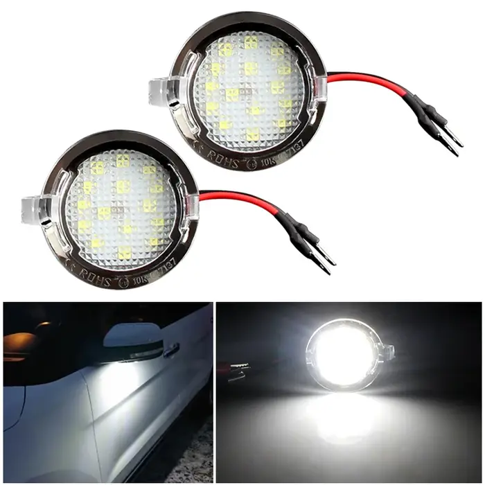 Feux de plaque de rétroviseur de voiture, lampe LED, lanterne, accessoires auto, Ford Edge, Mondeo, 
