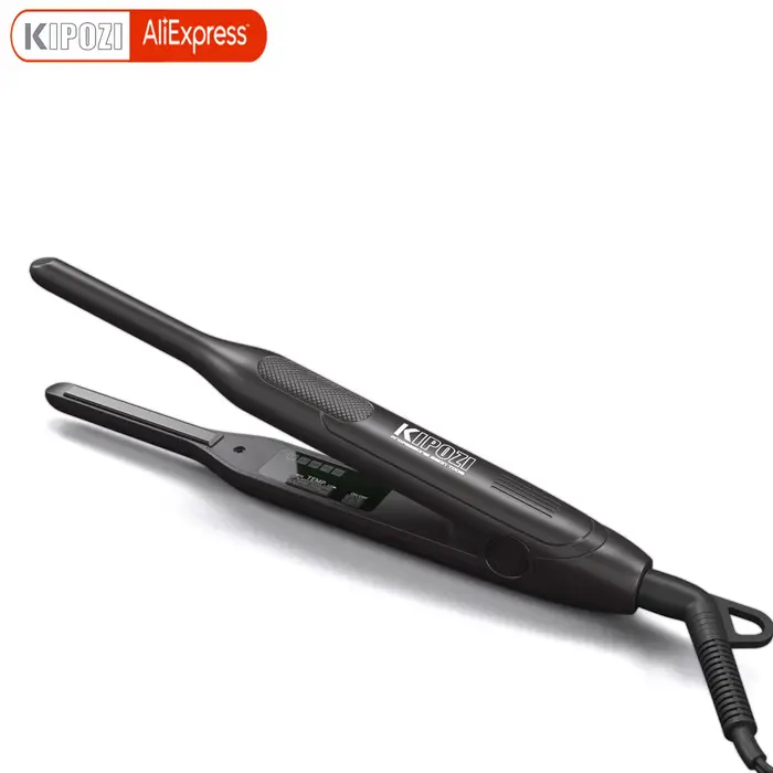 KIPOZI-Petit lisseur en titane pour cheveux courts, coupe pixue, touriste, tension, plat, fin, crayo