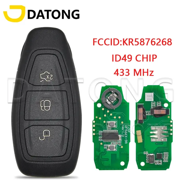 Datong Monde KR 5876268   ID49 KR55WK48801 4D63 +/83 puce 433MHz clé de télécommande de voiture adap