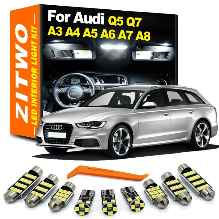 ZITWO – Kit d'éclairage intérieur LED sans erreur, pour Audi A3 S3 8L 8P 8V A4 S4 B5 B6 B7 B8 A5 S5 
