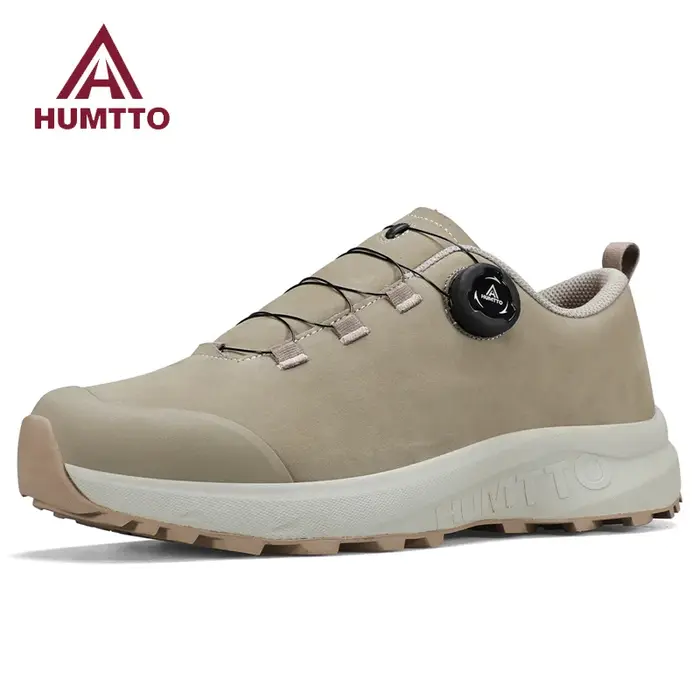 Chaussures de randonnée respirantes HUMTTO pour homme - Cuir durable pour trekking, camping et sécurité hiver 2024