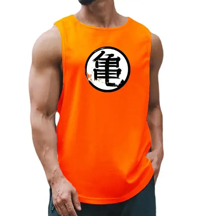 Chemise de sport imprimée Anime japonais pour hommes, chemise de fitness, chemise de course à pied, 